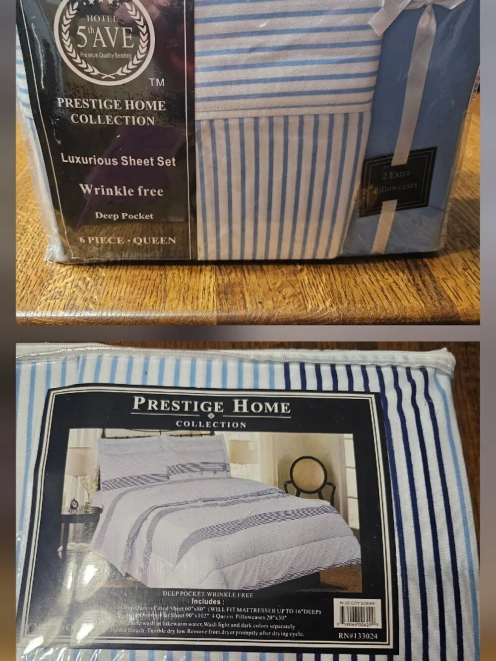 Spirit Linen - Hotel 5Th Ave - Prestige Home Collection 6 Pc Sheet Set, Queen